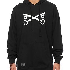 Mens Black Bloodbath Olympus Hoodie Size Large🔑🖤⭐️🌟💫